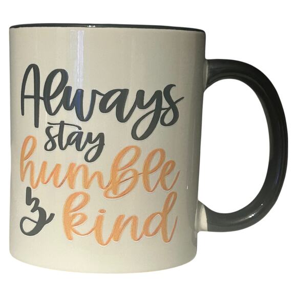 Stay Humble White and Black Mug - Picture 2 of 3